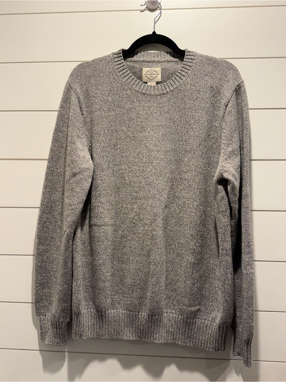 Men's Speckled Gray Crewneck Sweater - Classic Everyday Knit